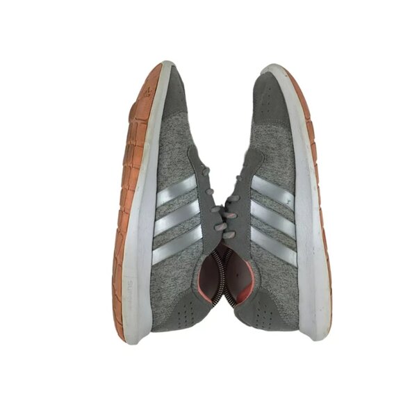 Adidas Womens Gray Coral Element Refresh S78815 Lace Up Running Shoes Size US 10 - Picture 6 of 9